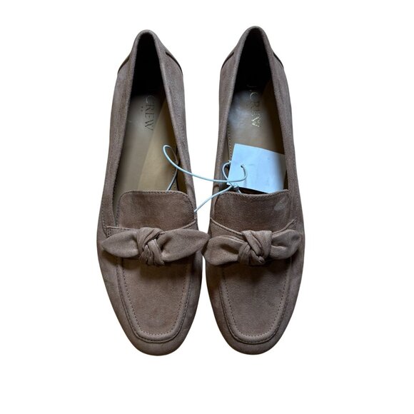 J. Crew Factory Shoes - J. Crew Factory Sienna Sueded Bow Loafers Size 9 NWT BT270
